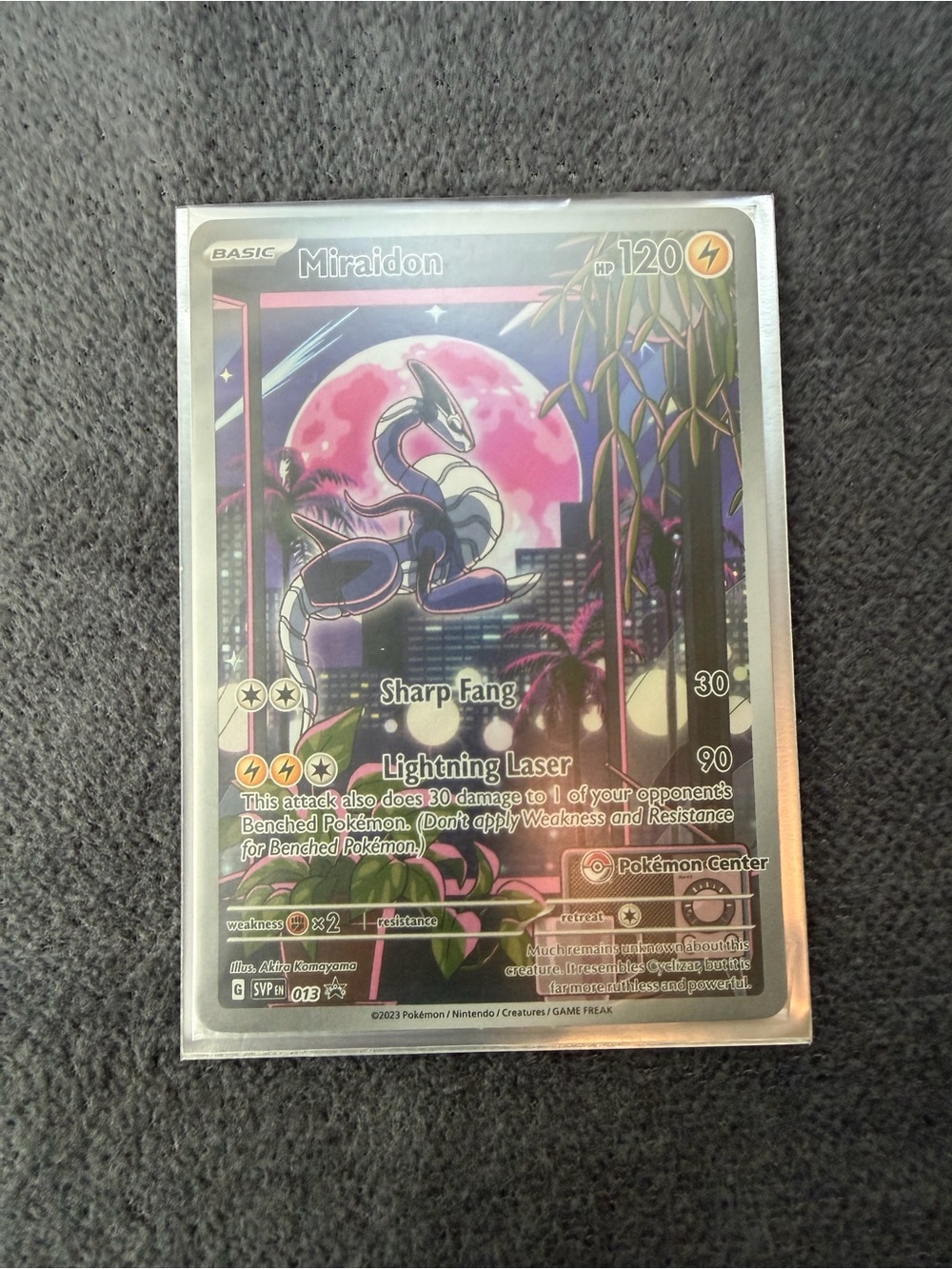 Miraidon 013 Pokemon Center Exclusive — Scarlet & Violet Promo SEALED - Picture 4 of 5